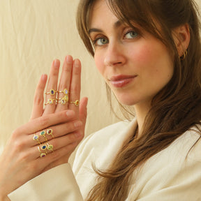 August peridot - Birthstone ring